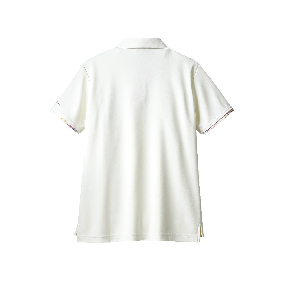 Lucet Medical（ルーケットメディカル）| LAURA ASHLEY (ローラ アシュレイ) ニットシャツ レディス 2色展開(S  オフホワイト/アメリ ピンク): ポロシャツ・Tシャツ
